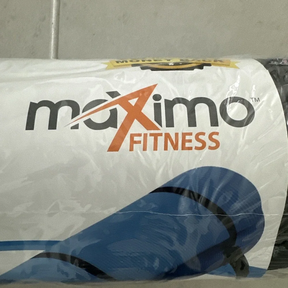 Maximo Yoga Fitness Mat Extra Thick Multipurpose Workout (Meas: 72 x 24) Black